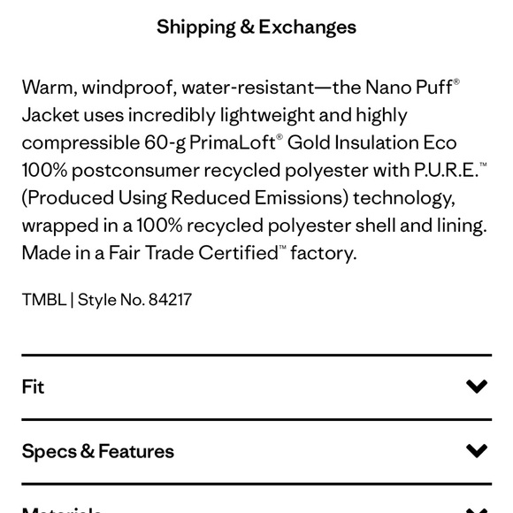 Patagonia Nano Puff Jacket - Picture 9 of 9